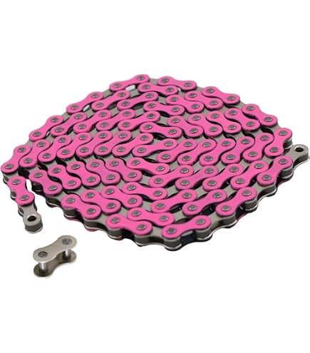 Catena KMC/YBN Viola E Cromo Per Bici BMX, Cruiser E Monomarcia &ndash; 112 Link (1/2x1/8)