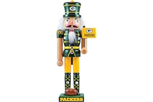Works of Ahhh... Masterpieces Game Day - NFL Green Bay Packers - Team Painted Wood Nutcracker