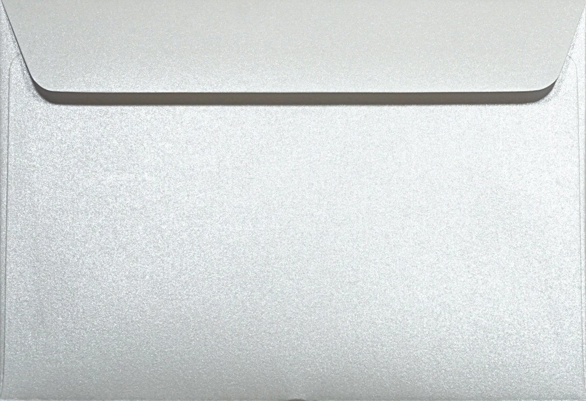 Netuno 100 White Pearl envelopes C6 114 x 162 mm 4.5 x 6.4 in 120gsm Majestic Marble White Pearlescent Invitation Envelope Shimmer envelopes for Greeting Cards Christmas Cards Wedding Invitations — image 1