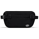 Pander RFID Blocking Travel Money Belt – Hidden Waist Pouch for Passport, Cash, Cards, Slim Belt Bag for Men and Women,