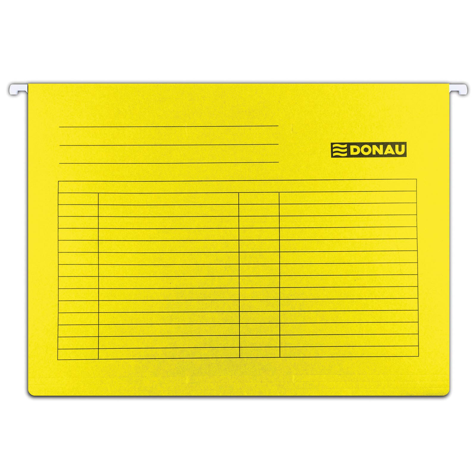 Donau 7410905-11 Suspension File Recycled Cardboard 230 GSM for DIN A4 Side Open Colour: Yellow Pack of 5 Interchangeable Blank Label Ideal for Office and School and The Authority Green Punk