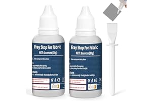 INNOVAYOU 60g Fray Stop for Fabric, Transparent and Washable Anti Fray for Fabric with Scraper Prevent Fraying and Unraveling