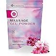 Purecrafts Massage Gel Powder 50g | Sakura Fragrance | Made in Japan | Smooth and Slippery Gel for Wellness and Relaxation | 50g Makes 1.32 Gallons/ 5 litres | Just Add Water