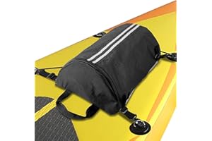 MJFSGYO Paddleboard Deck Bag,Kayak Deck Bag for Surfboards, Stand Up Paddle Board, Oxford Cloth Deck Cooler Pouch with Reflective Strip Swivel Hook Zipper Paddle Board Accessories for Summer Kayak Surfboard