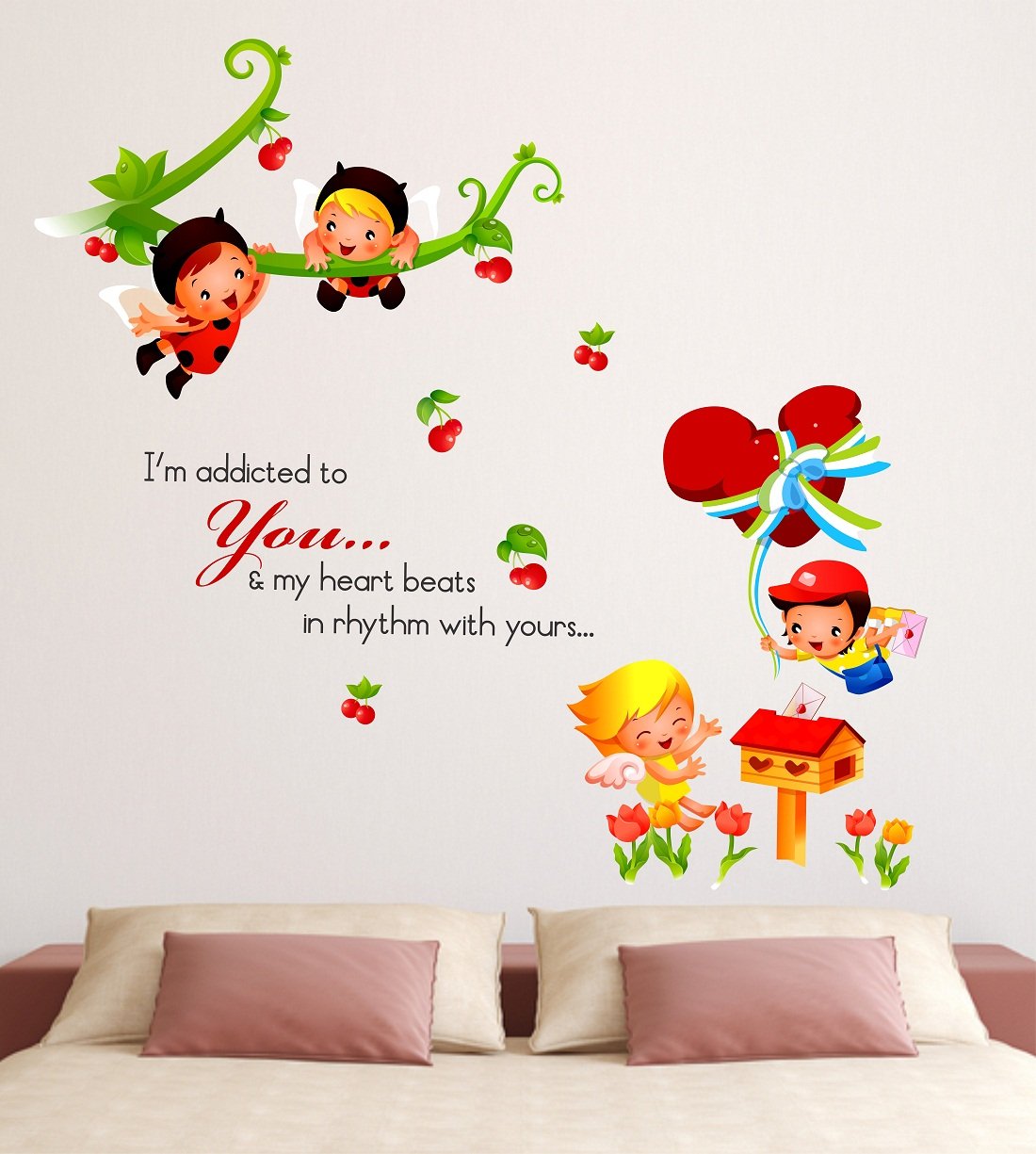 Buy Wallstick Love Quotes Wallstickers Vinyl 100 Cm X 95 Cm