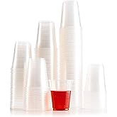 PLASTICPRO plastic Cups 5 oz Disposable Clear Beverage Tumbler (100 Count)