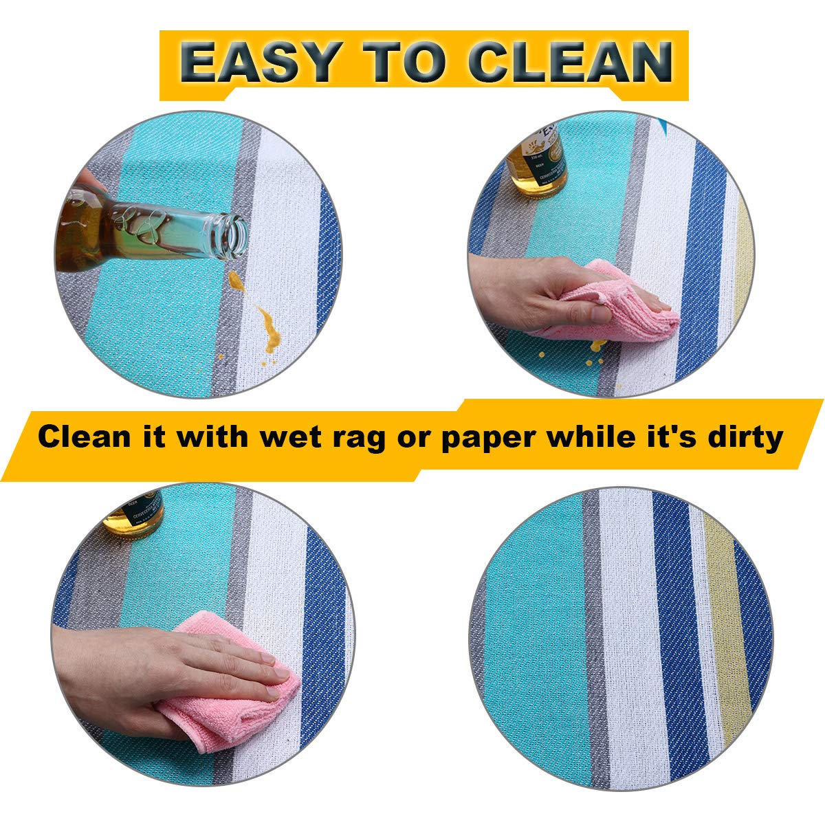 Kevinlucky Outdoor & Picnic Blanket Waterproof Extra Large 78\