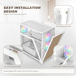SAMA V Nature Mid Tower PC Case with Genuine Walnut
