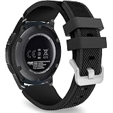 MoKo Sport Band Compatible with Samsung Galaxy Watch 3 45mm | for Gear S3 Frontier/Classic/Galaxy Watch 46mm, Soft Silicone, Waterproof &amp; Breathable, 22mm Watch Strap, for Men and Women