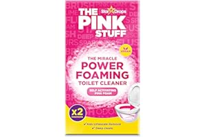 Stardrops - The Pink stuff - The Miracle Power Foaming Toilet Cleaner - 2 Treatments - Self Activating Pink Foam