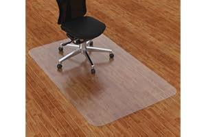 Amyracel Office Chair Mat for Hardwood Floor, 30” x 48” Clear Desk Chair Mat for Hard Floors, Easy Glide Office Floor Mat for Hardwood Floor