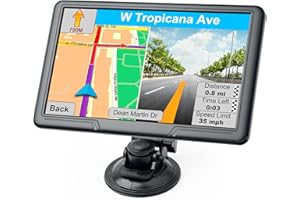 Liontru 9" GPS Navigator for Car with 2025 US/CA/MX Maps, Free Lifetime Updates, Car GPS Navigation System for Truck Commercial Drivers with POI/ZIP Search, Voice Guidance, Drive Alert, 7 Vehicles, FM