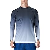 KPSUN Mens Swim Shirts UPF 50+ Rash Guard Long Sleeve Sun UV Protection Beach Shirts Quick Dry Fishing T-Shirt