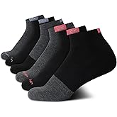 Calvin Klein Women's Quarter Socks - 6 Pack Cushioned Athletic Ankle Socks for Women - Women's Sports Socks (Size: 4-10)