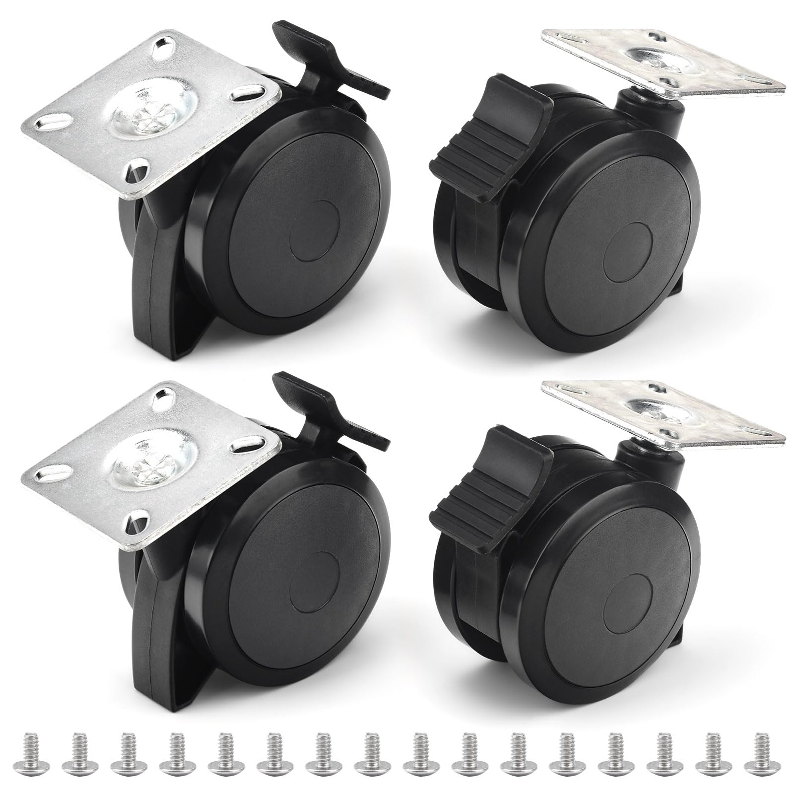 Photo 1 of ** SOLD AS IS NO REFUND/RETURN** SEE COMMENTS!
4 Pack 69828 69827 Locking Caster Compatible with Weber Spirit 200/300 Series Gas Grills (2013 and Newer) with Up Front Controls for Weber Grill Replacement Parts - Wheel Locking Mechanism