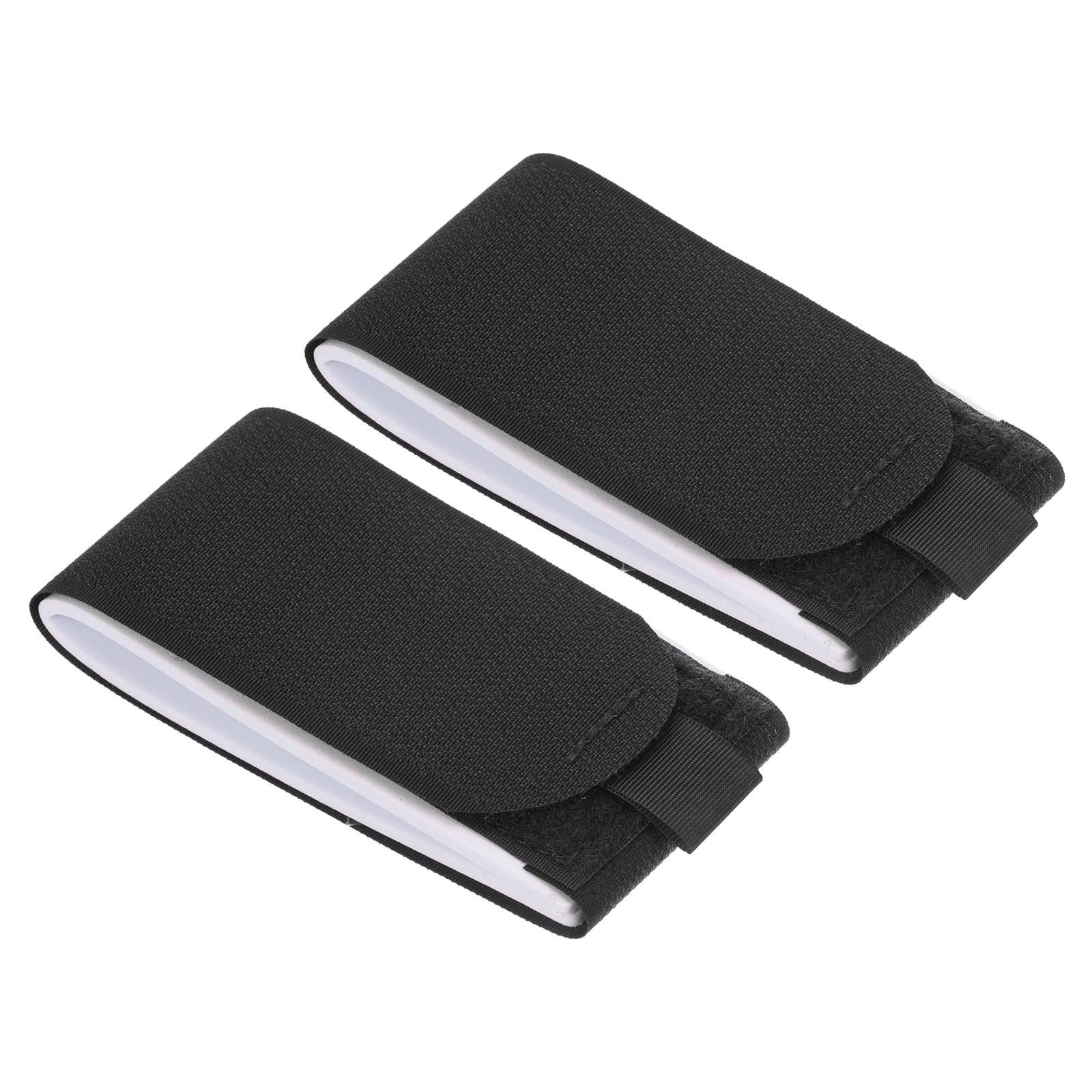 PATIKIL 47cmx5.5cm Ski Strap Fasteners, 2 Pack Adjustable Carrier Strap Ski Wraps Ski Accessories for Skis and Pole, Black