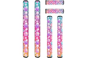 NETILGEN 6 Pieces Refrigerator Door Handle Covers, Kitchen Appliance Protective Gloves Anti-Slip Decor for Ovens Microwaves Keep Kitchen Appliance Clean, Easter Egg Colorful