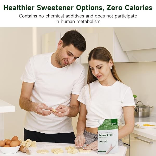 SPICEEL MONK FRUIT SWEETENER WITH ERYTHRITOL – WHITE SUGAR SUBSTITUTE, COFFEE, TEA, GLUTEN FREE, VEGAN, SUGAR REPLACEMENT(8 OZ)