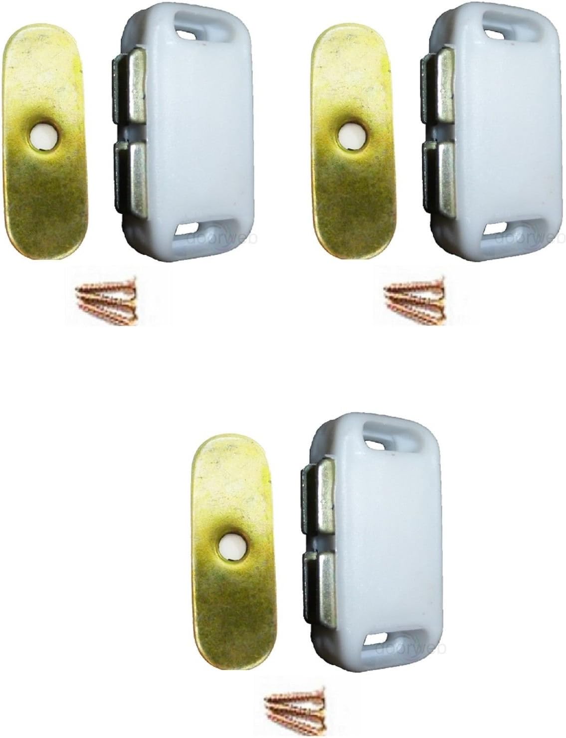 Exzellente Qualität 3 x magnetische Schranktür Schrank Verriegelung