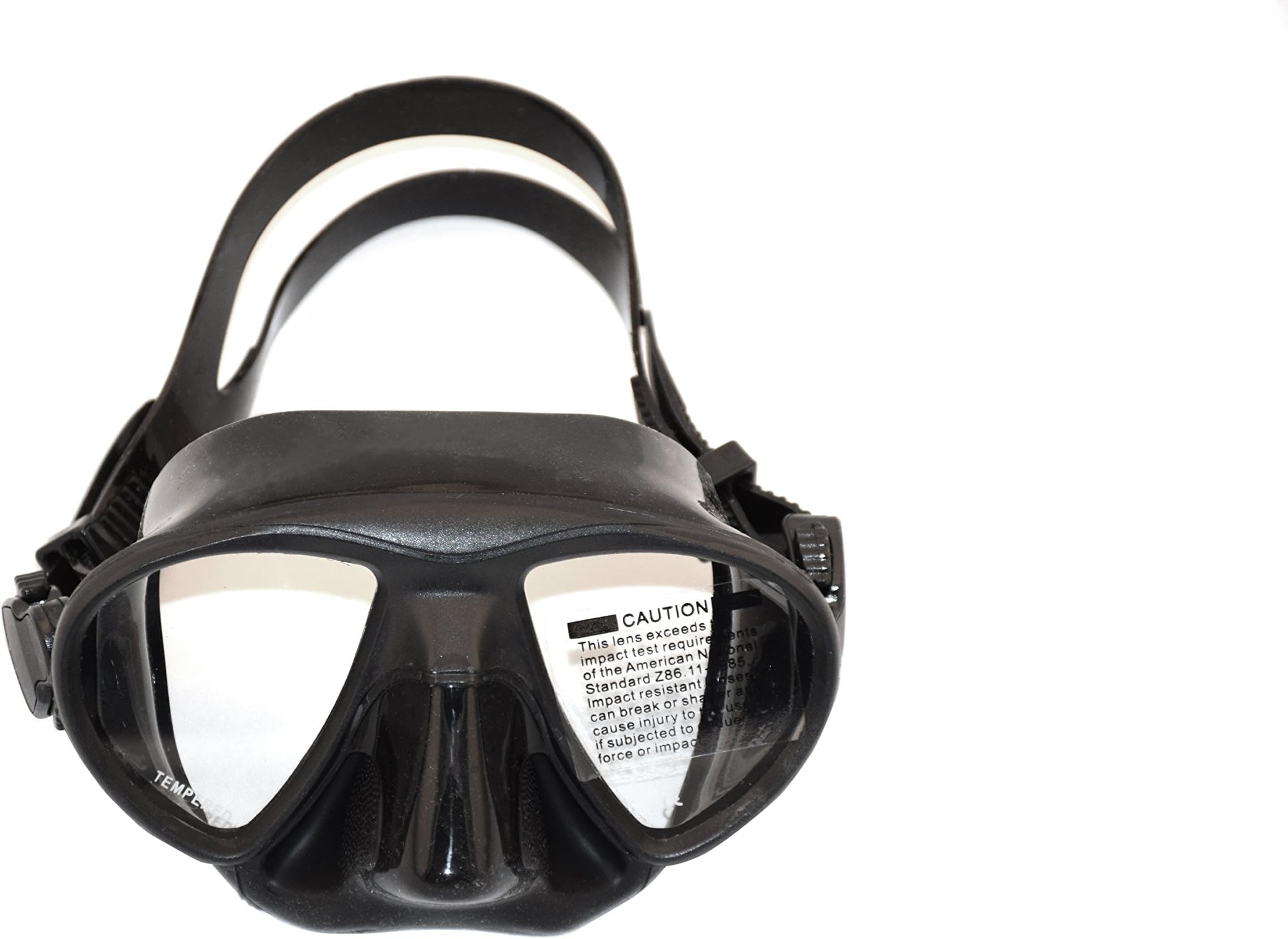 Westcoast Straighthookers Black Silicone Low Volume Freediving Mask.