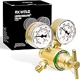 RX WELD Oxygen Regulator CGA 540 Inlet, B Size (9/16"-18 RH) | Oxy for V-Style Torch Cutting Kit