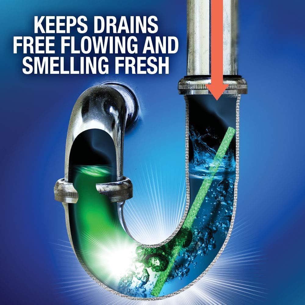Green Gobbler BIO-FLOW Drain Strips - 24 Strips | Drain Cleaner & Deodorizer Drain Sticks: Health & Personal Care