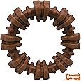 Nylabone Power Chew Textured Ring Dog Chew Toy for Aggressive Chewers with Bold Flavor and Made in The USA