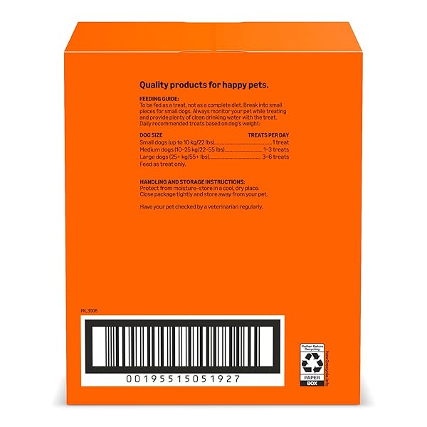 AMAZON BASICS CRUNCHY DOG BISCUITS MULTI FLAVOR DOG TREATS 5 LB. BOX