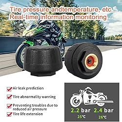 VSYSTO WiFi Motorcycle Dash Cam, Tire Pressure