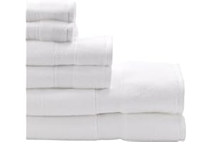 Red Land Cotton | Bath Sheet Sets | American Made 100% Cotton | Bath Towels for Bathroom | Fluffy Bath Towels | Bath Sheet Towels | Soft Towels | Bathroom Sets | White