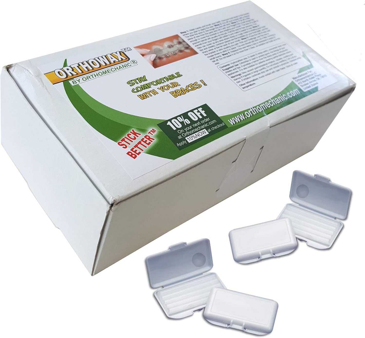 Genuine Orthowax - Our BestSeller Orthodontic Wax for Braces Wearer - Stick Better Than competitors: Health & Personal Care