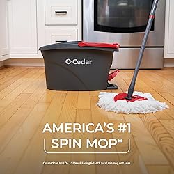 O-Cedar Easywring Microfiber Spin Mop & Bucket