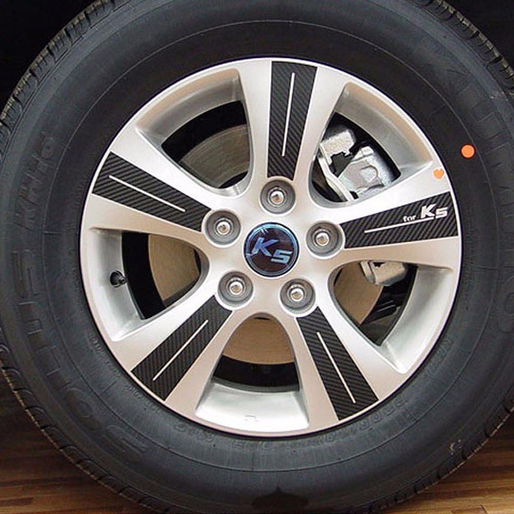 Carbon Tuning Wheel Hub Mask decal Sticker Set for KIA Optima/K5 2011-2015 15"