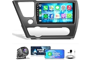 [4G+64G] Android 13 Car Radio for Honda Civic 2013-2017 (US Version Only), 9" IPS Touchscreen, Support Carplay Wireless, Andr