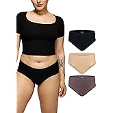 STRAWBERRY WEEKS LEAKPROOF 2.0 Seamless Mid Waist Brief Period Underwear for Women and Teens | Period Panties Hold 6 Tampons | Leak Proof Incontinence Underwear (L/XL, 3-Multicolor)