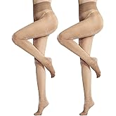 MANZI 2 Pairs Sparkly Tights for Women 20D Ultra Soft Sheer Shimmer Pantyhose High Waist Shiny Nylon Stockings