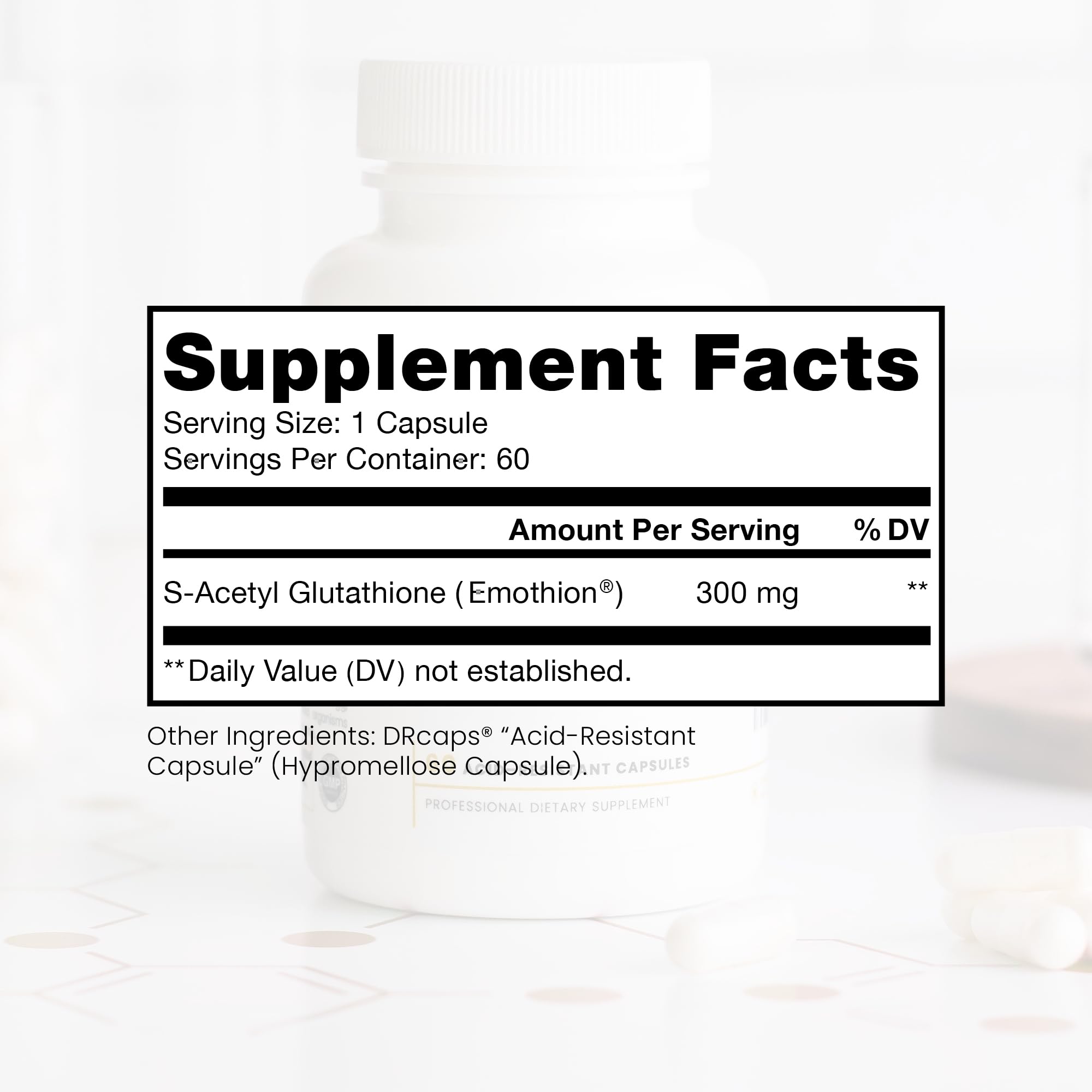 eslite glutathione ingredients Mua S-Acetyl Gold 300mg PER Capsule - 60 DRcaps Acid-Resistant | Extra-Strength | Patented Acetylated Form of Glutathione (Emothion®) | Pharmaceutical Grade | Free-of Harmful Stearates trên Amazon Anh chính hãng 2026 What Does Bac Water Add Extra CoQ10:With CoQ10 Boost vitamin c serum for face