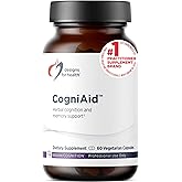 Designs for Health CogniAid - Herbal Memory + Mood Formula with Green Tea Extract, Wild Blueberry + Bacopa (60 Capsules)