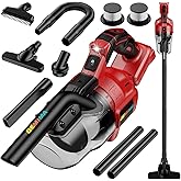 Cordless Vacuum for Miwaukee 18V Battery, 5 in 1 Lightweight Handheld Vacuum Cleaner with 500W Powerful Motor, 46 CFM Portable Hand Vacuum with Filtration HEPA for Floor, Carpet(Battery Not Included)