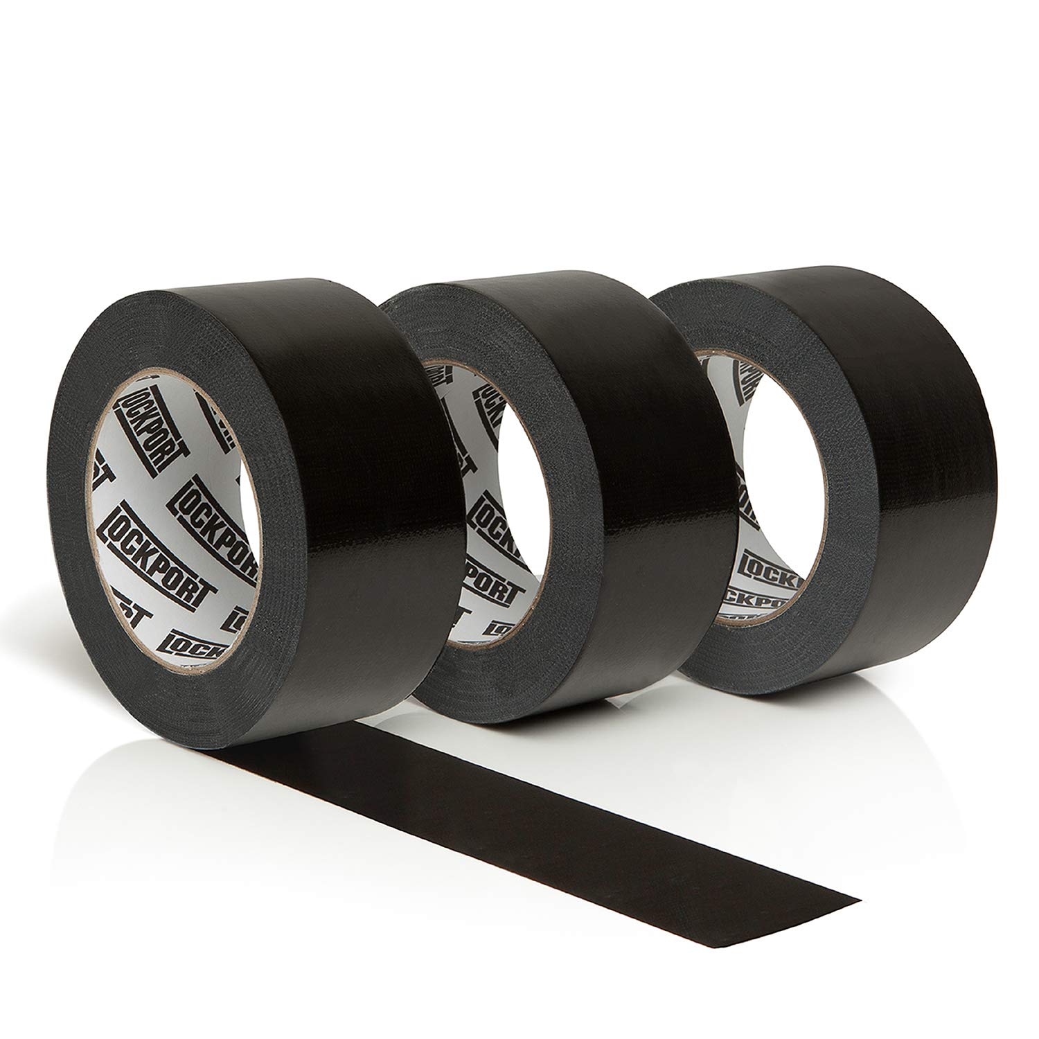 Heavy Duty Black Duct Tape 3 Roll Multi Pack 30 Yards X 2 Inch Strong Flexible No Residue All Weather And Tear By Hand Bulk Value For Do It Yourself Repairs