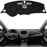 KEYOOG Dashboard Cover Dash Mat Fit for Chevy Malibu 2023-2016 (Without HUD Models),Car Dash Board Mat Anti-Glare Carpet,Non-Slip Pad Sunshield Protector (Flannel)