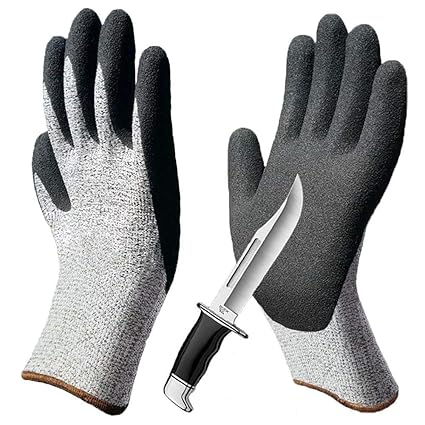LIGHTOP Schnittfest Handschuhe Küche Handschuh und Safty Handschuhe Schnittfest,stichfest, Rutschfest, verschleißfest für Sch