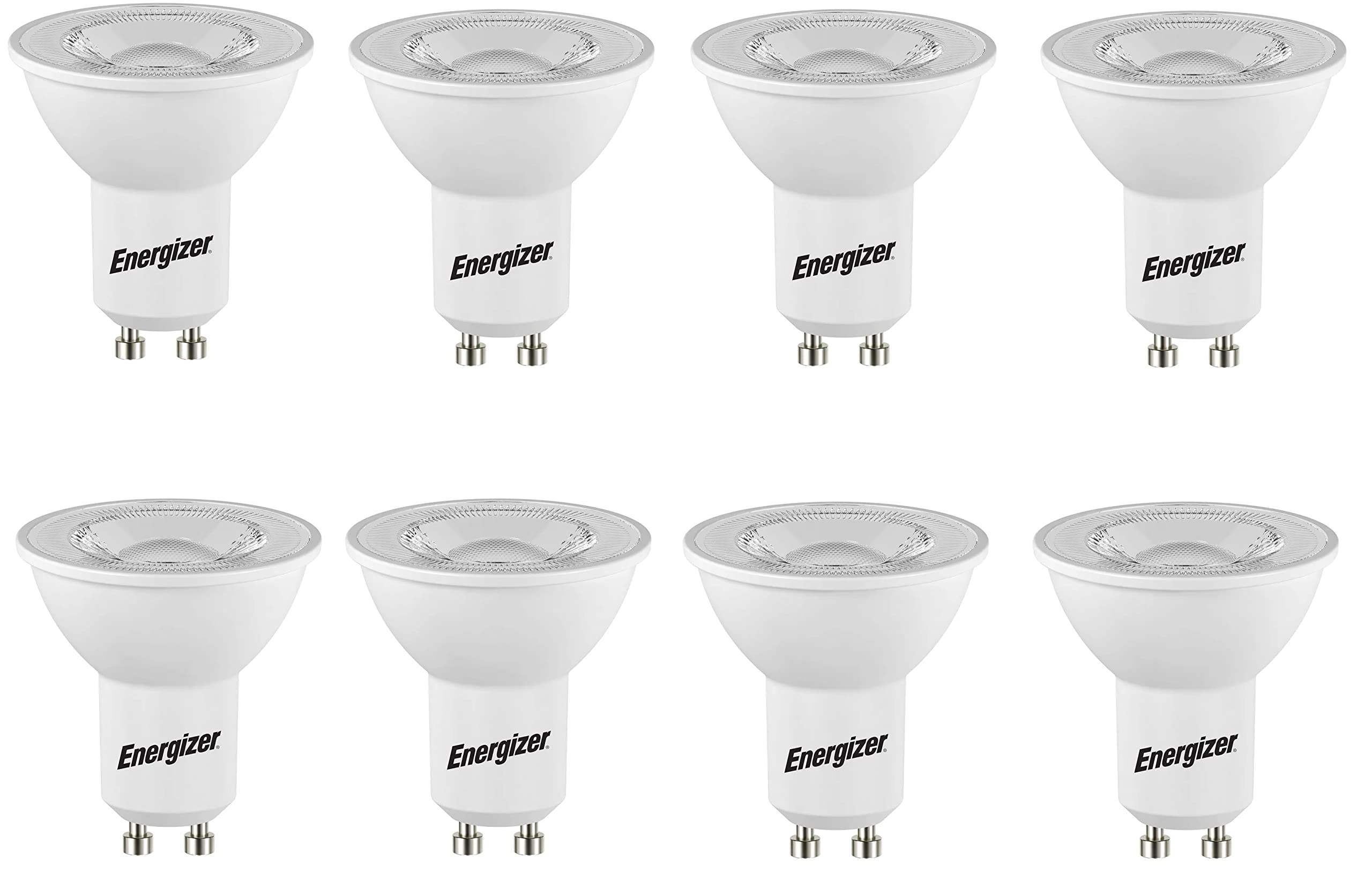 Energizer LED GU10 345LM 4.2W 4,000K (Cool White), Pack of 8