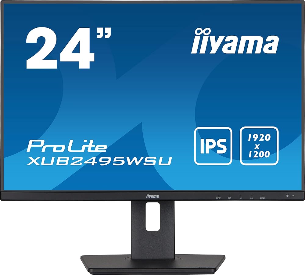 iiyama -B5 24 Inch IPS LCD 1920x1200 WUXGA 5ms Full HD Monitor HA