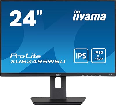 iiyama -B5 24 Inch IPS LCD 1920x1200 WUXGA 5ms Full HD Monitor HA