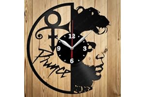 Vinyl Record Clock Vinyl Clock Prince Handmade Exclusive Clock Art Decor Home Wall Clock Black Original Gift Unique Design