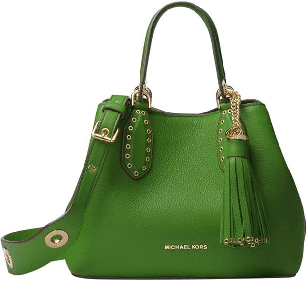 michael kors brooklyn small leather satchel