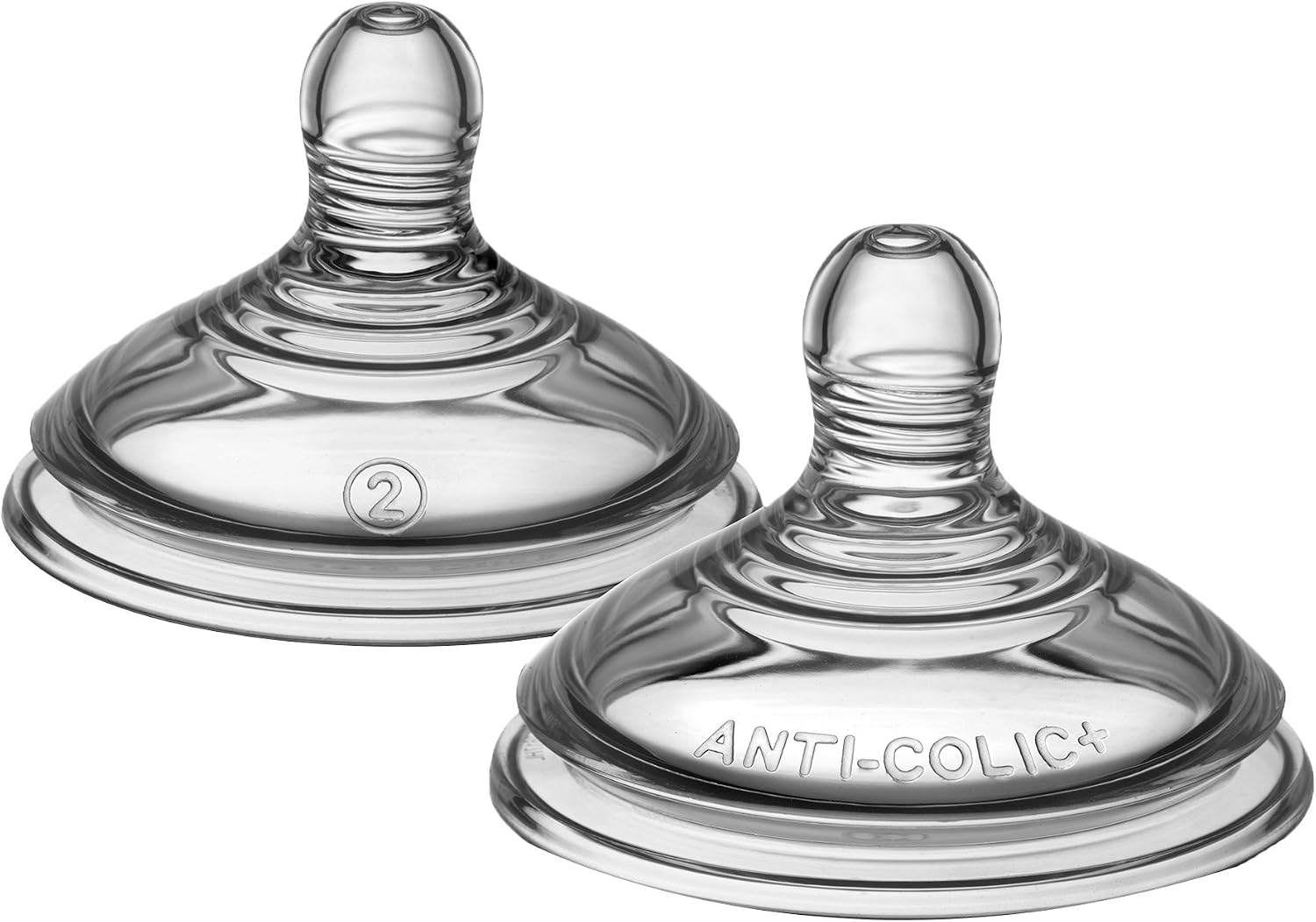 Tommee Tippee Advanced Anti-Colic Baby Bottle Teats, Breast-Like, Soft Silicone, Medium Flow, 3m+, Pack of 2 - Image 4