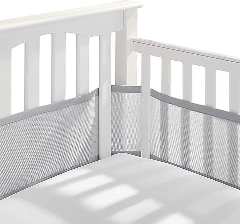 breathable cot bumper set