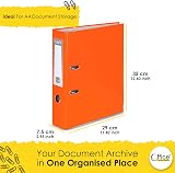 Office Centre 1x Orange A4 Lever Arch File 75mm Spine 500 Sheets view 3